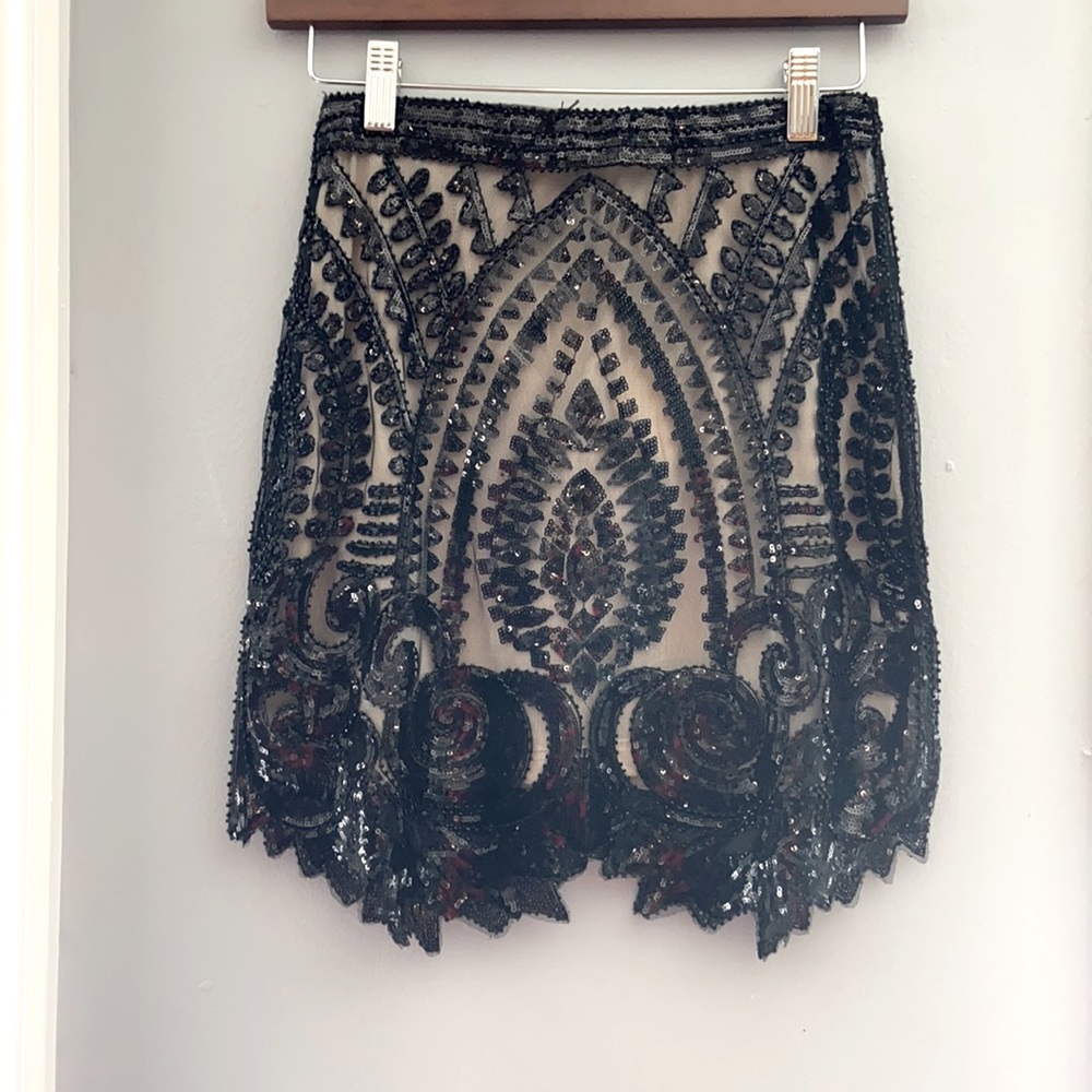 Hand beaded skirt